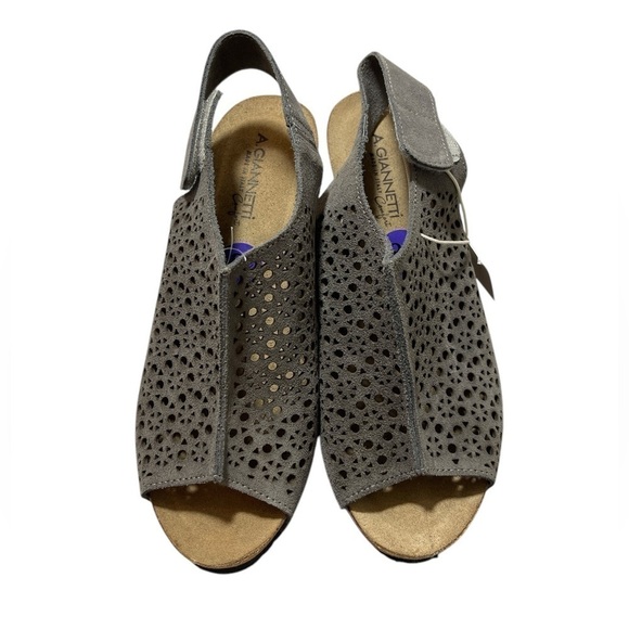 A. Giannetti NWT Cork Wedge Heel - Picture 4 of 6